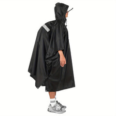 LIXADA Waterproof Hooded Rain Poncho – Outdoor Raincoat with Cycle Cover