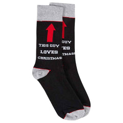 4 Pack Men's Christmas Socks Cotton Rich Festive Designs Cosy Winter