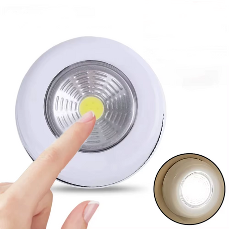 Portable LED Night Light – USB Rechargeable, Touch Control, Warm Ambience