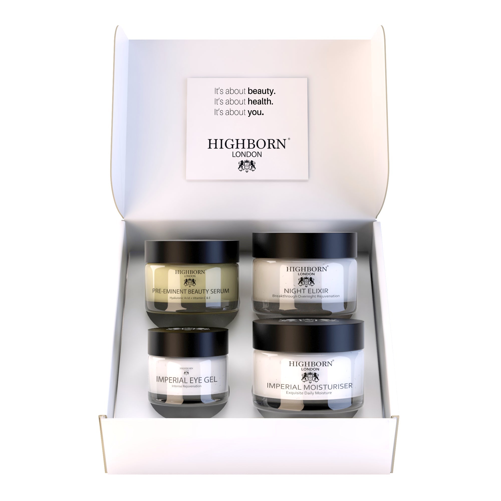 Four Phase Day & Night Set – Serum, Eye Gel, Moisturiser & Night Cream