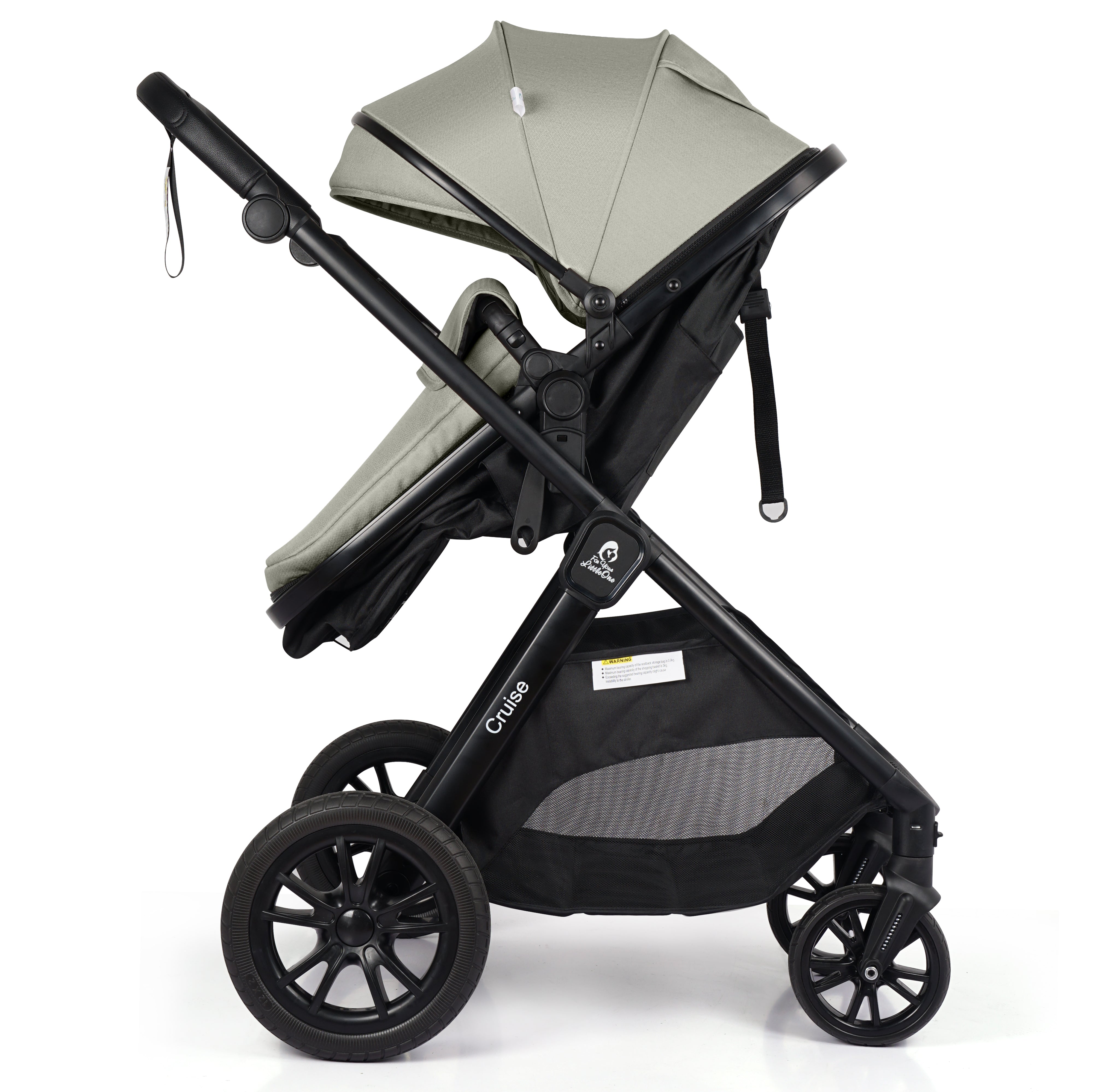 Cruise 3-in-1 Travel System with ISOFIX Base – Pebble Sage, Birth to 4 Years