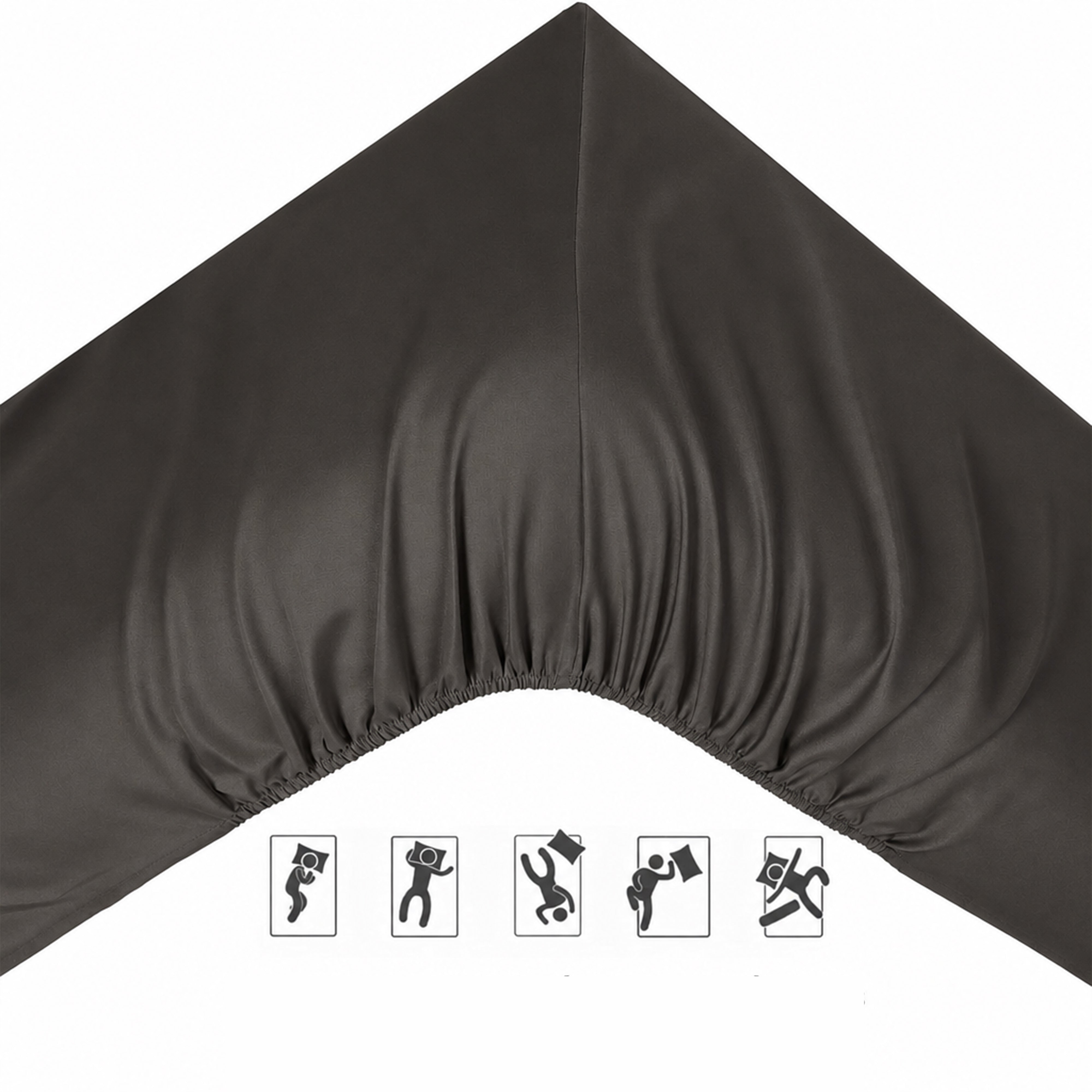 Olivia Rocco Plain Dye Polyester Fitted Sheet, 25cm Deep