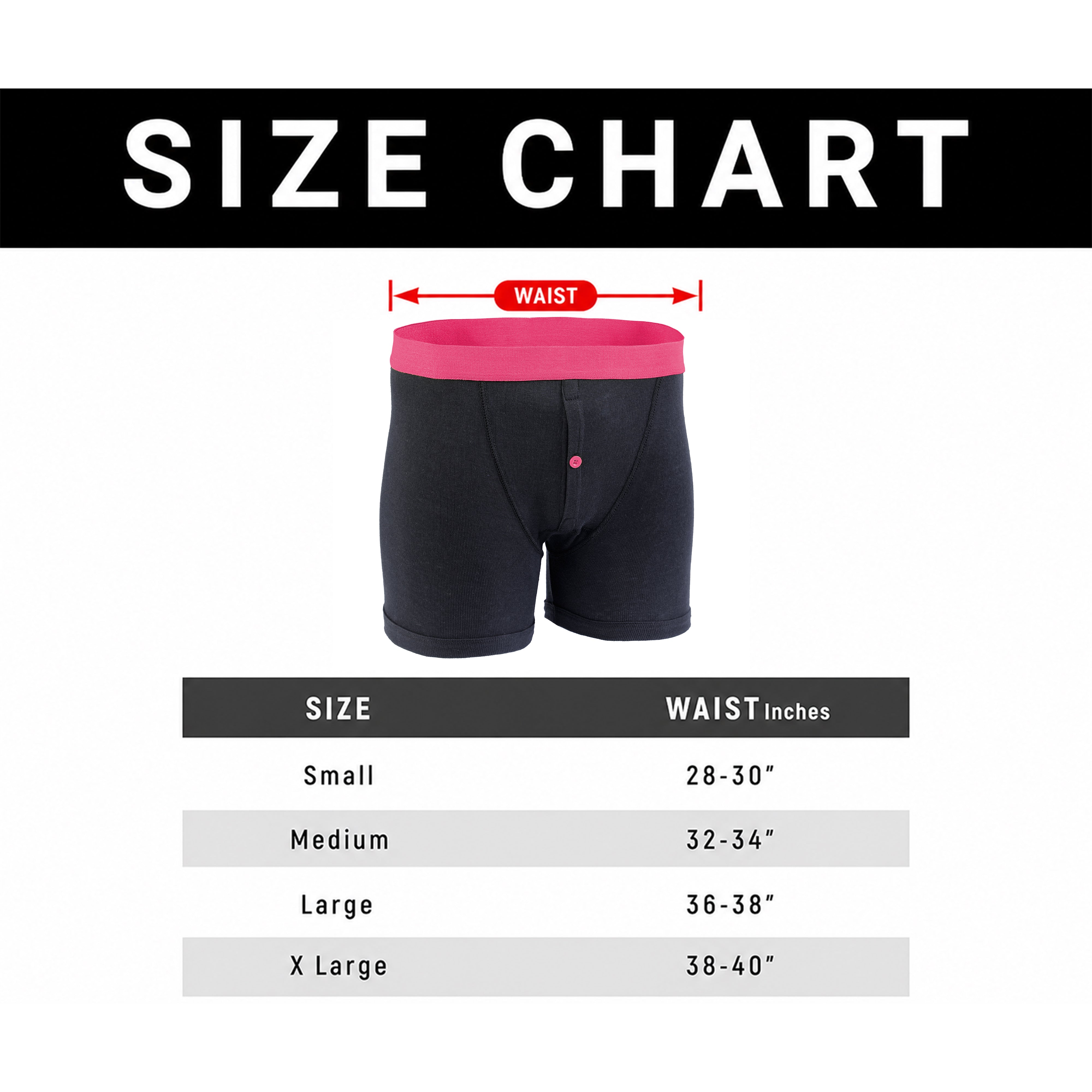 Men's Black Boxer Shorts 12 Pack – Cotton Blend, Button Fly