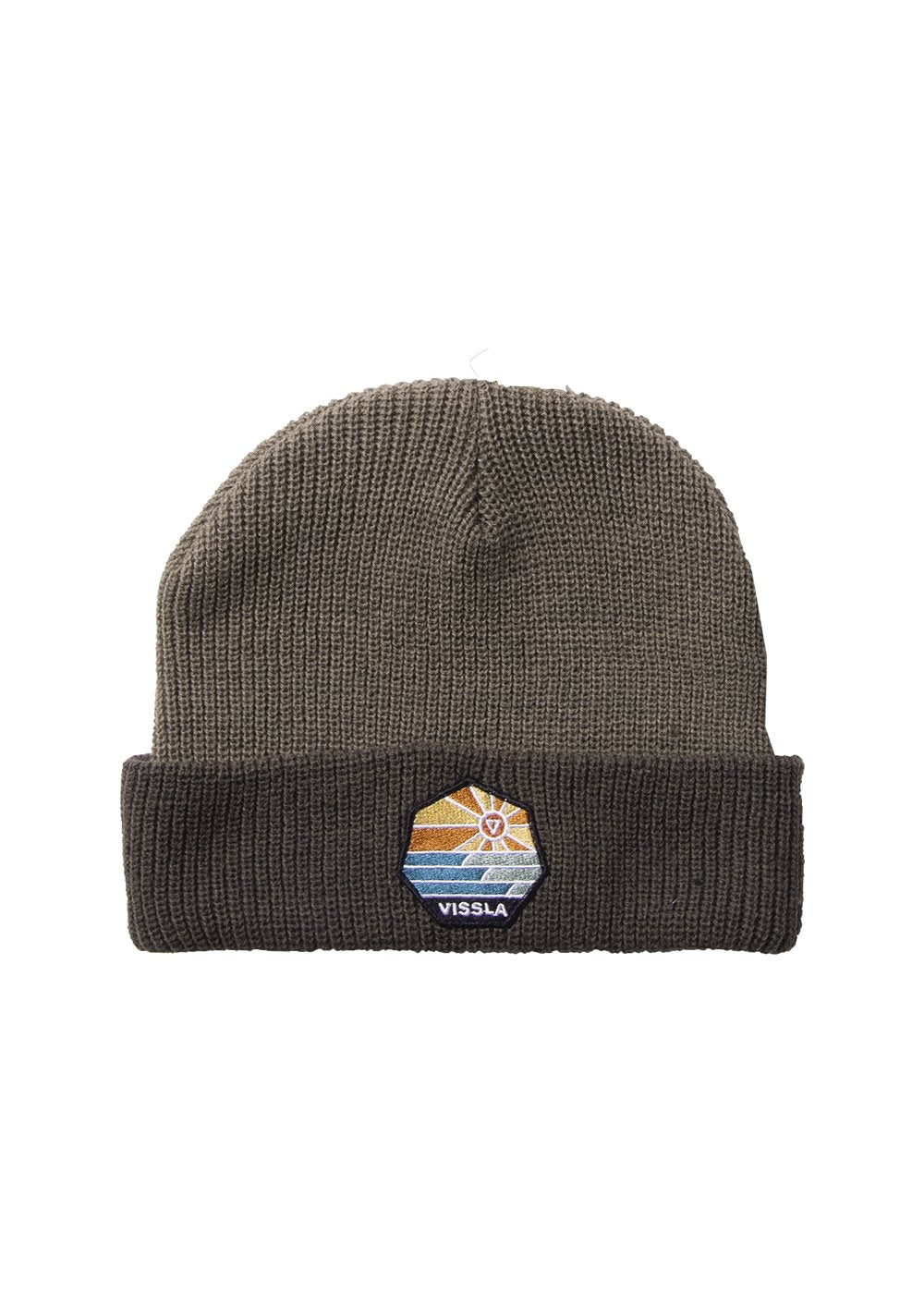 Vissla Unisex Solid Sets Waffle Knit Beanie, Recycled Polyester Blend