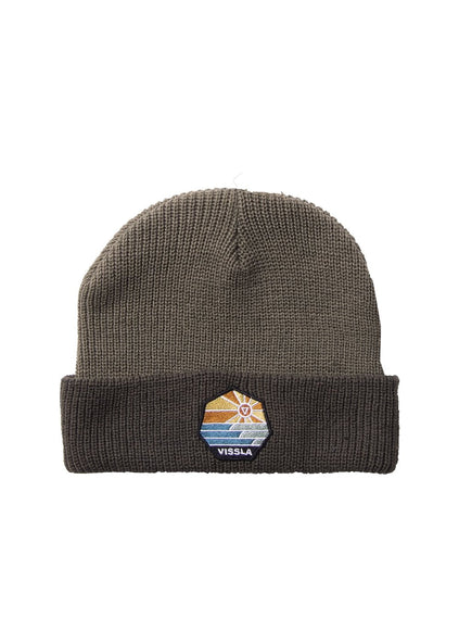 Vissla Unisex Solid Sets Waffle Knit Beanie, Recycled Polyester Blend