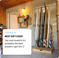 Living in Sunshine Spirit Rack Freestanding Surfboard Stand, 4 Boards