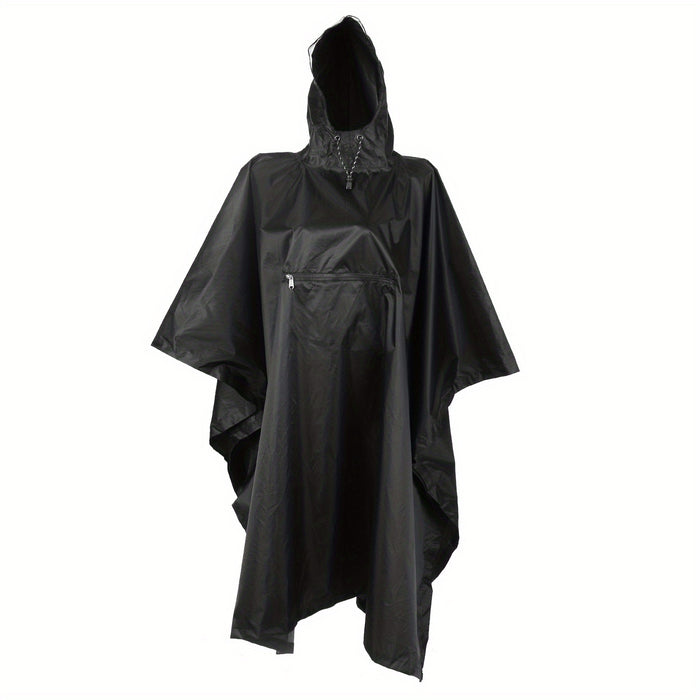 LIXADA Waterproof Hooded Rain Poncho, Outdoor Raincoat with Cycle Cover, image 2