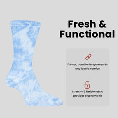 Sport Socks 5 Pack Tie Dye Cotton Durable Blend Unisex Casual