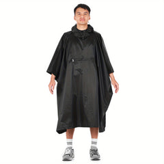 LIXADA Waterproof Hooded Rain Poncho – Outdoor Raincoat with Cycle Cover