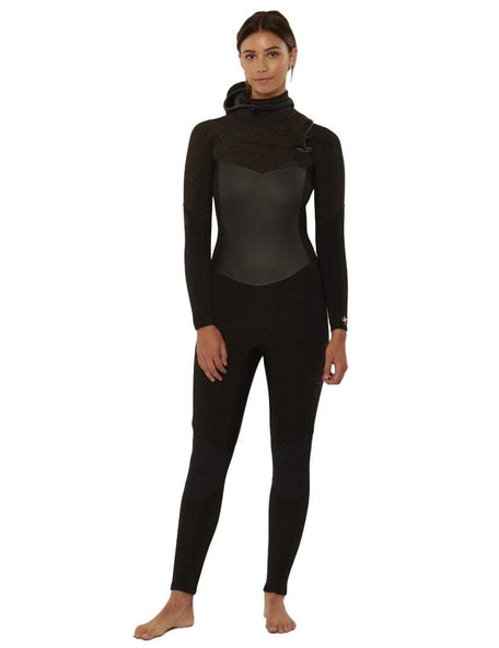 Sisstrevolution Women's 7 Seas 5/4mm Hooded Wetsuit, Chest Zip