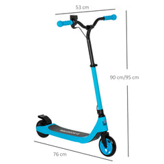 HOMCOM 120W Kids' Electric Scooter – Adjustable Height & Battery Display