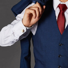 Personalised Round Cufflinks with Initials – Engraved