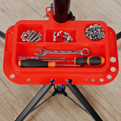 LIFERUN Adjustable Bike Repair Stand – 360° Rotating Clamp & Tool Holder