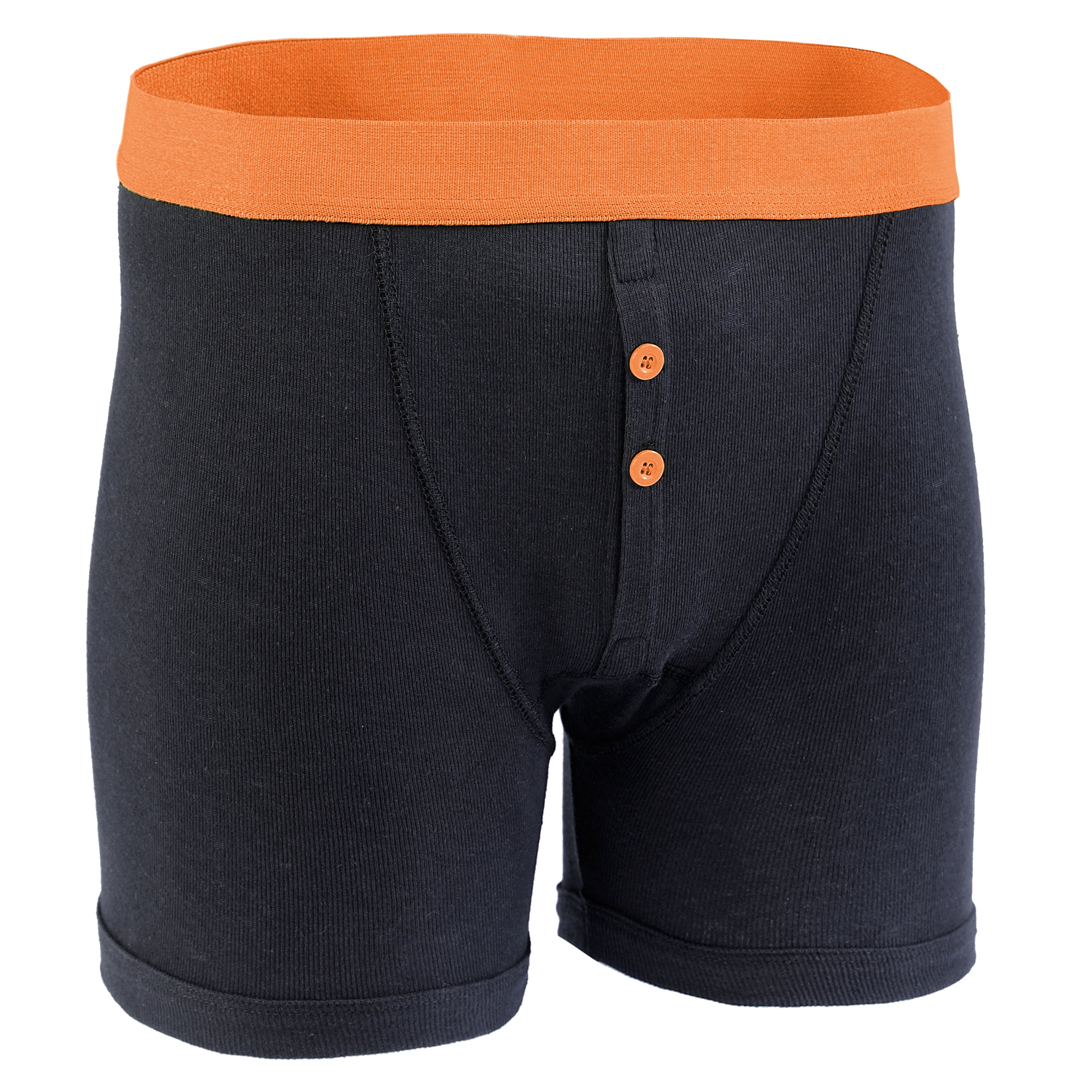 Men's Black Boxer Shorts 12 Pack – Cotton Blend, Button Fly