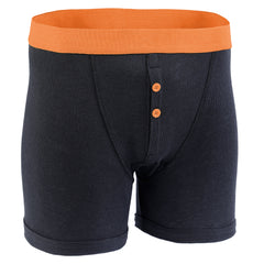 Men's Black Boxer Shorts 12 Pack – Cotton Blend, Button Fly