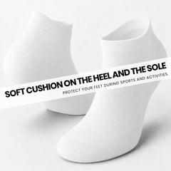 Men's Trainer Socks 12 Pairs Breathable Cotton Blend Arch Support Anti Crimping
