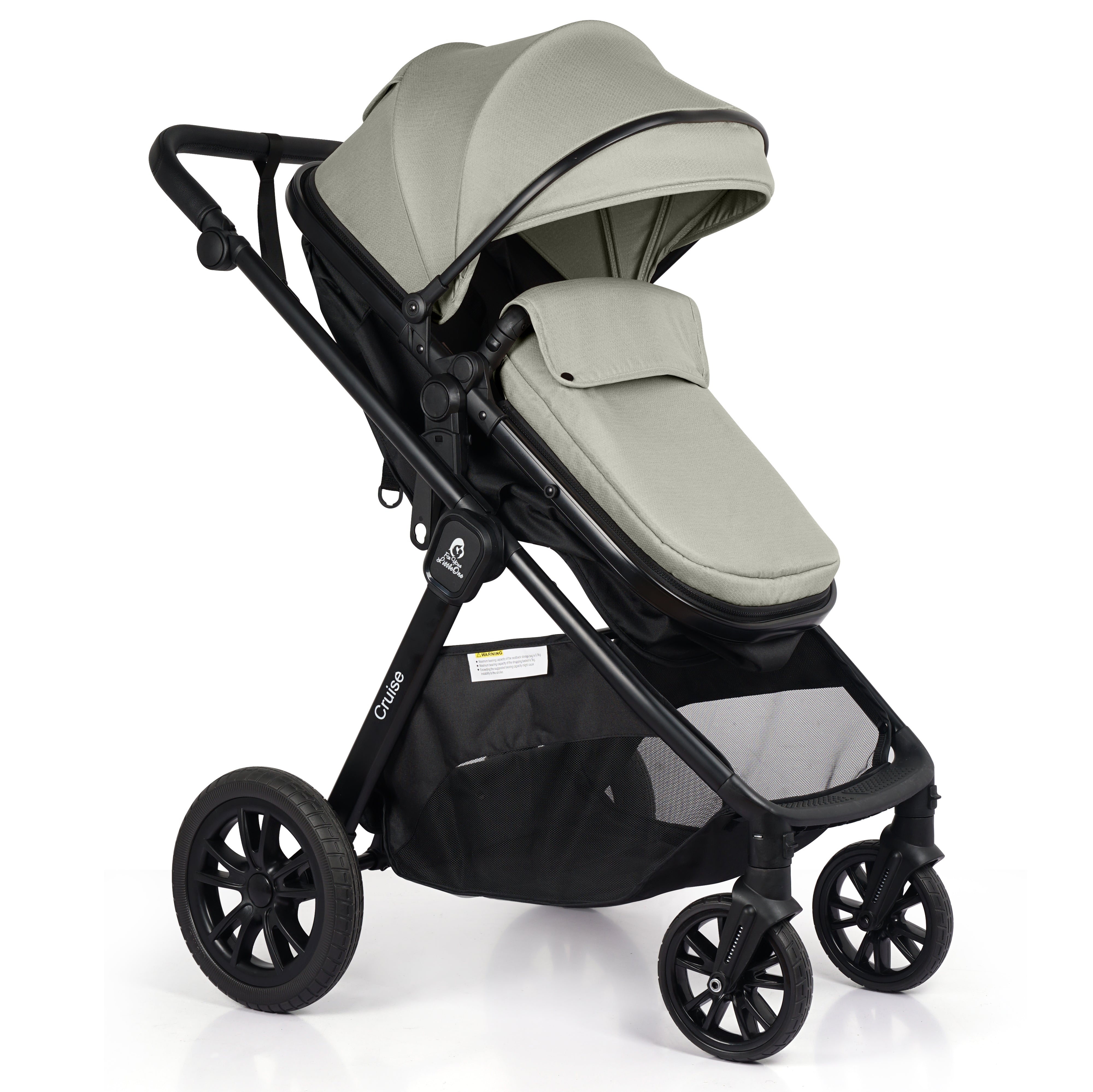 Cruise 3-in-1 Travel System with Car Seat – Pebble Sage, Birth to 4 Years