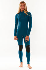 Sisstrevolution Women's 7 Seas 5/4mm Chest Zip Wetsuit, Full Suit