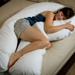 6ft Maternity Pillow Case – White, Washable Replacement Cover