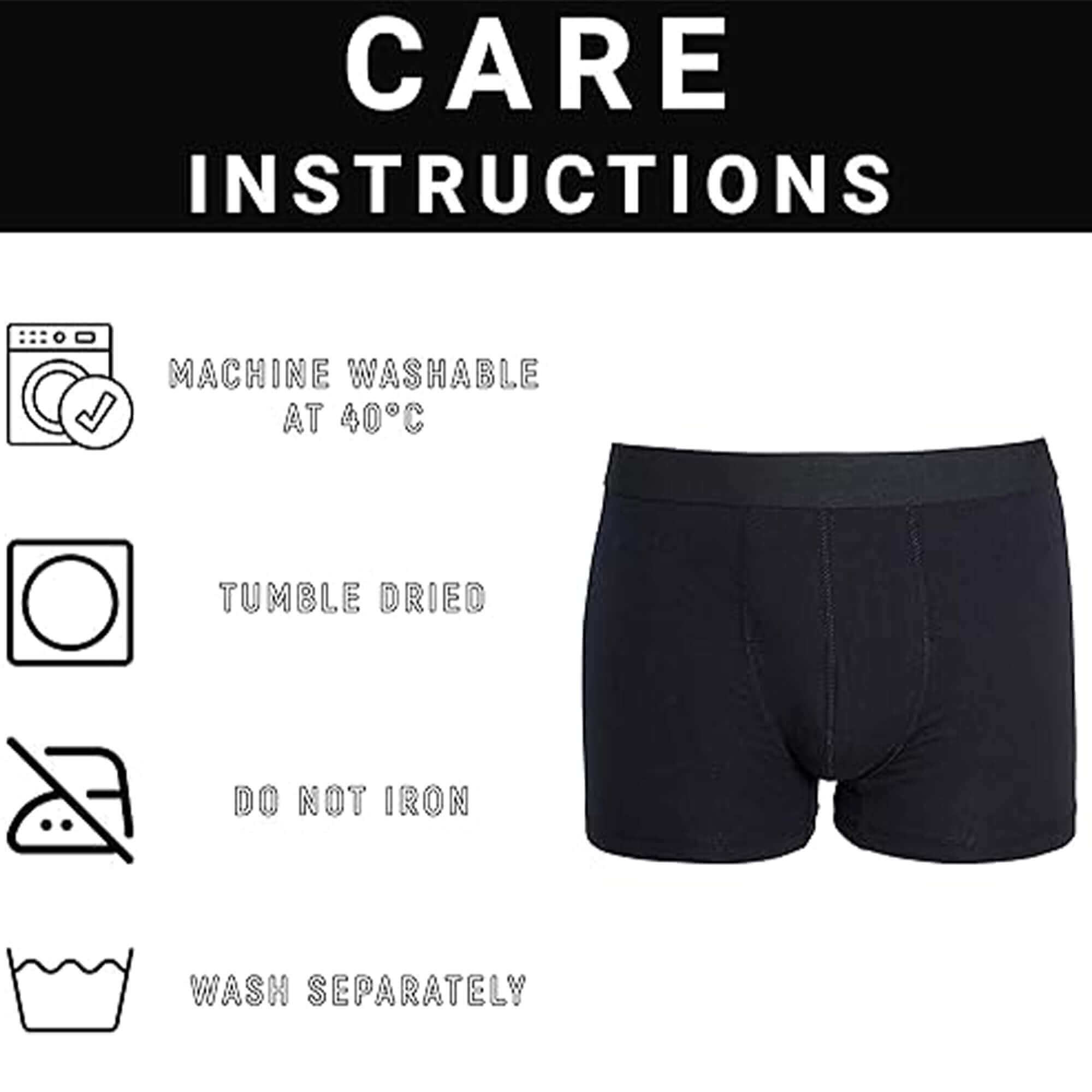 Black Cotton Stretch Boxer Shorts Pack Of 6 For Men's Comfort Fit Soft Waistband
