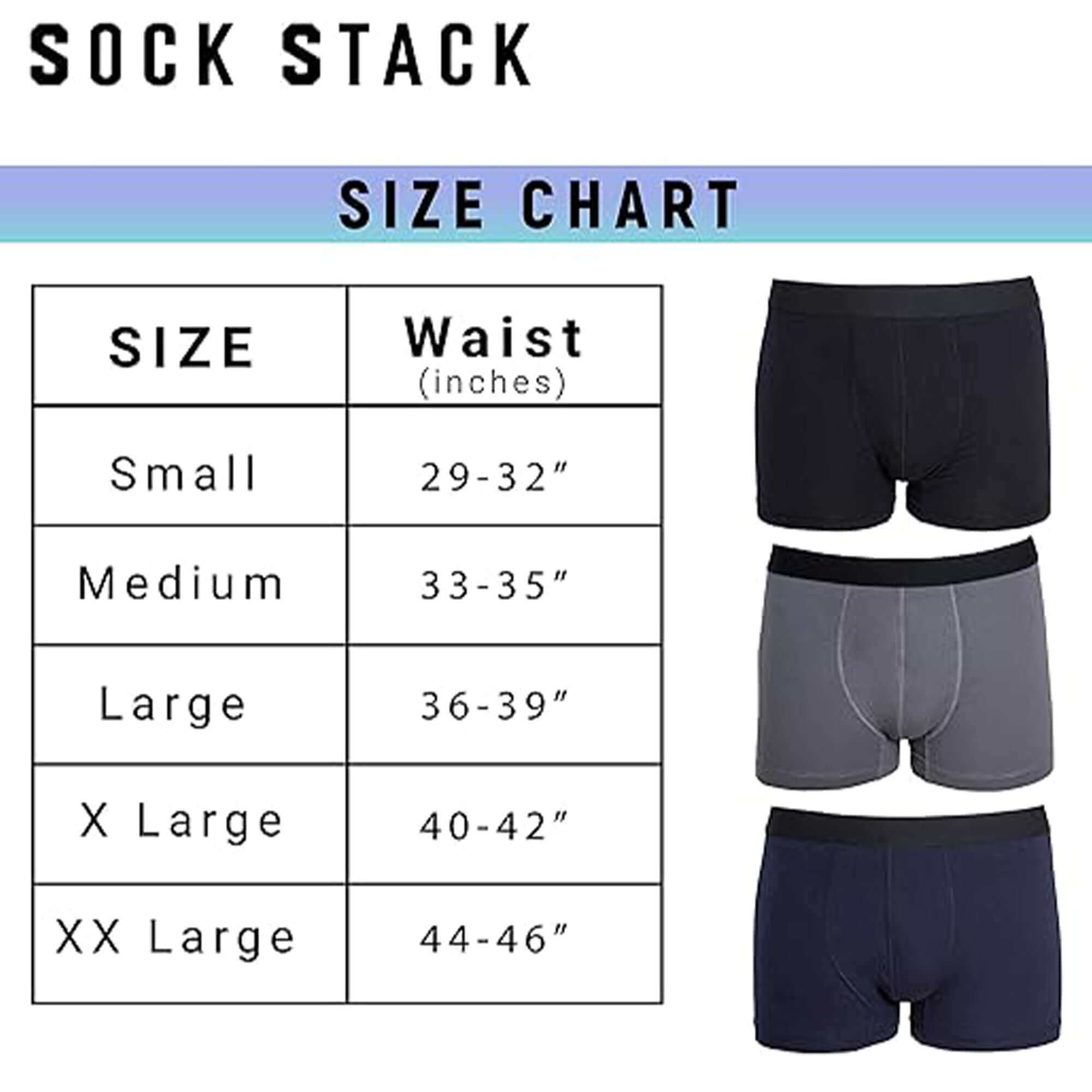 6 Pack Assorted Cotton Stretch Boxer Shorts for Men's Black Navy Grey