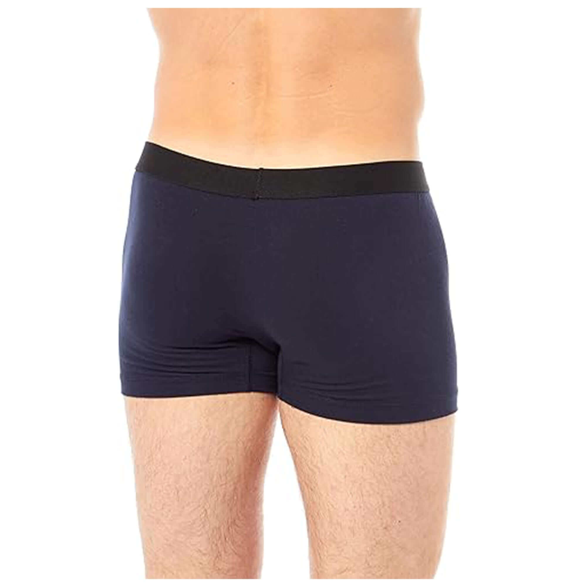 6 Pack Assorted Cotton Stretch Boxer Shorts for Men's Black Navy Grey