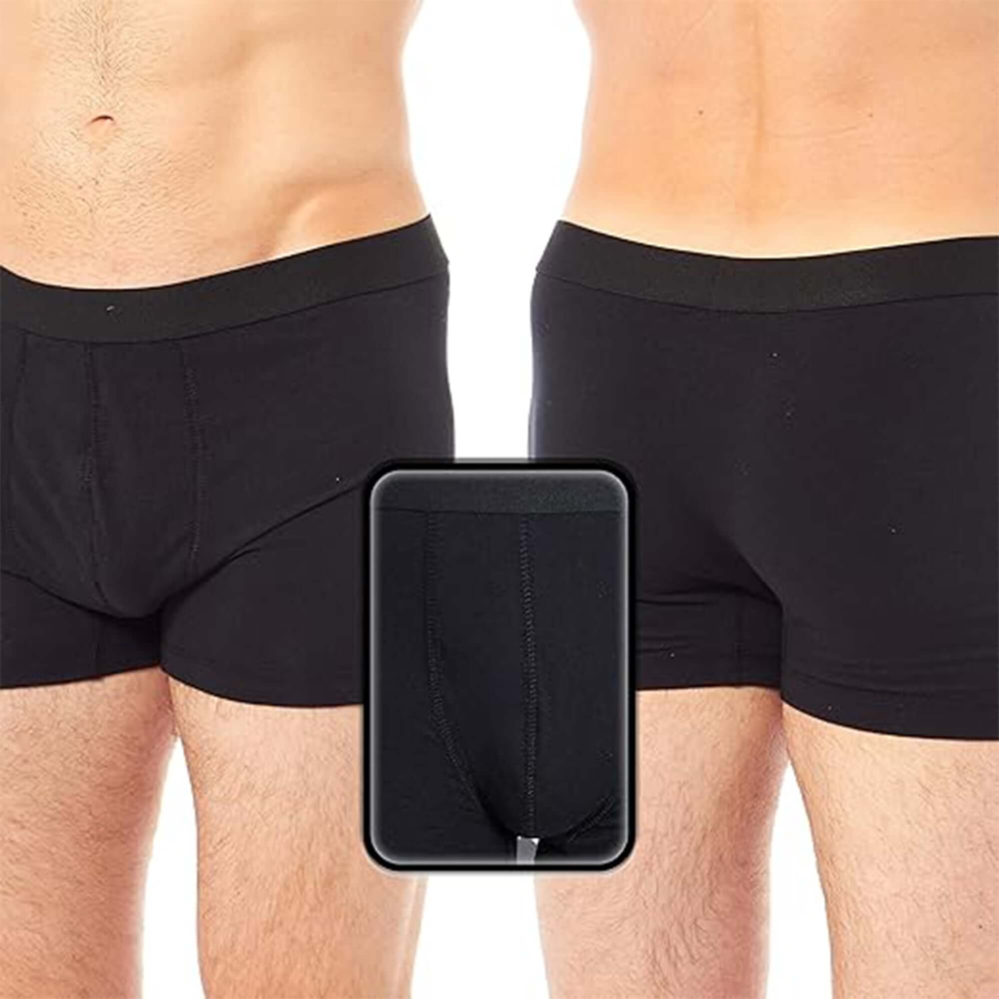6 Pack Assorted Cotton Stretch Boxer Shorts for Men's Black Navy Grey