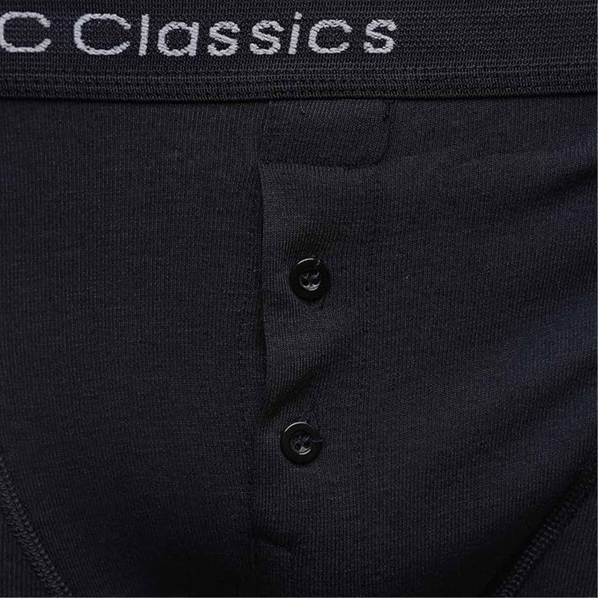 Boys' Boxer Shorts 6 Pack Black Cotton Rich Moisture Wicking With Button Fly