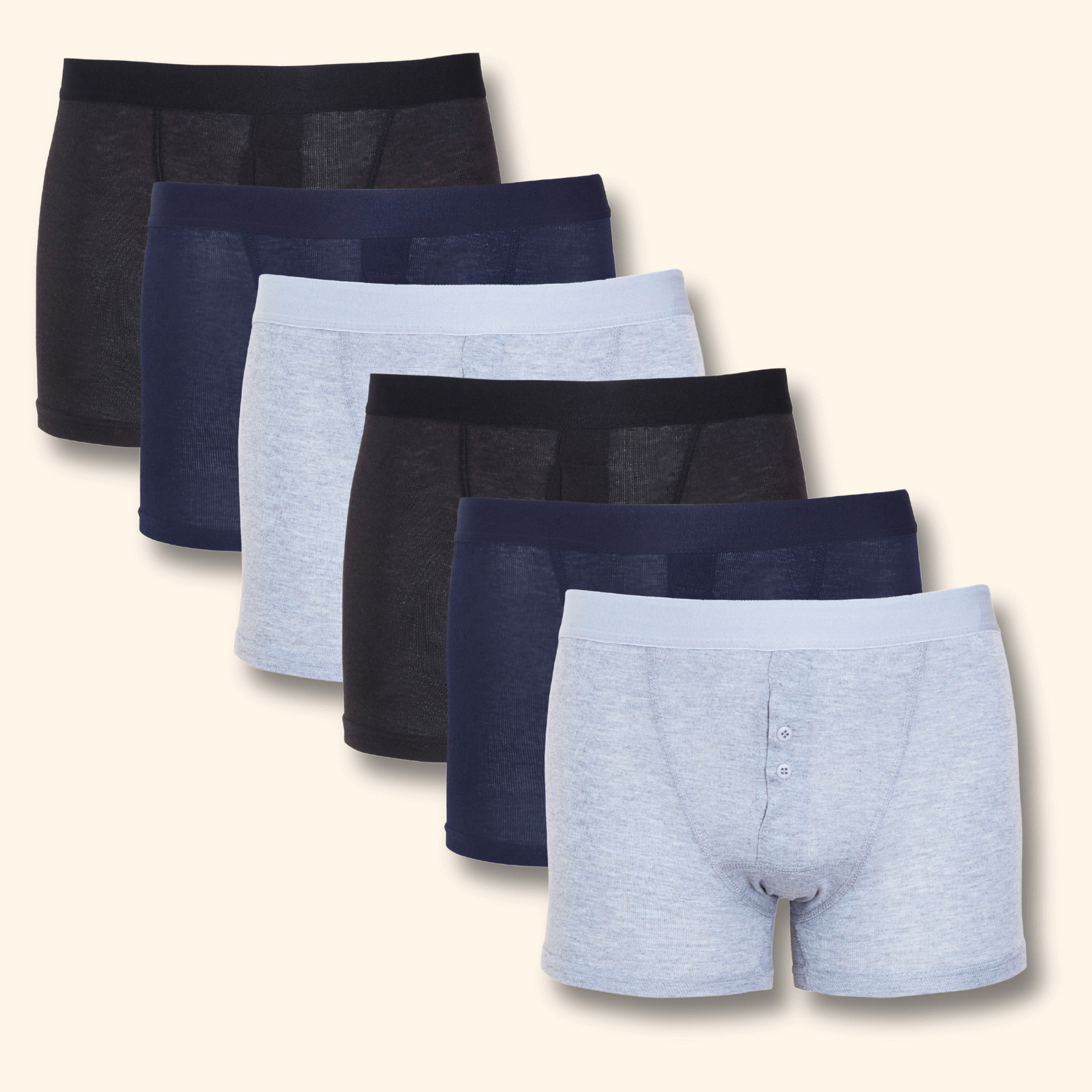 6 Pack Cotton Stretch Boxer Shorts For Men Breathable Soft Durable