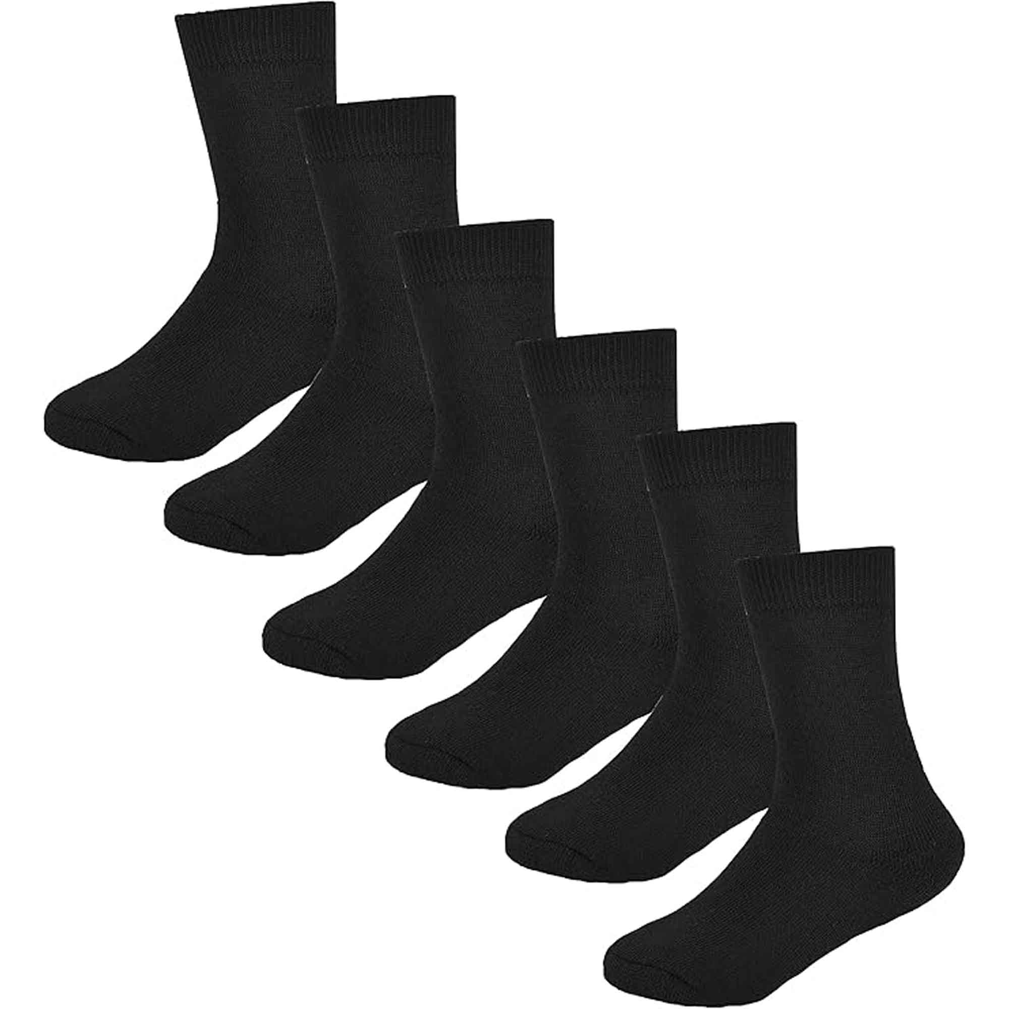 Kids' Thermal Socks 6 Pack Non Slip Cushioned Warm Winter Boots