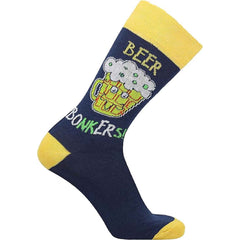 6 Pack Men's Christmas Socks Cotton Rich All Over Holiday Designs Festive