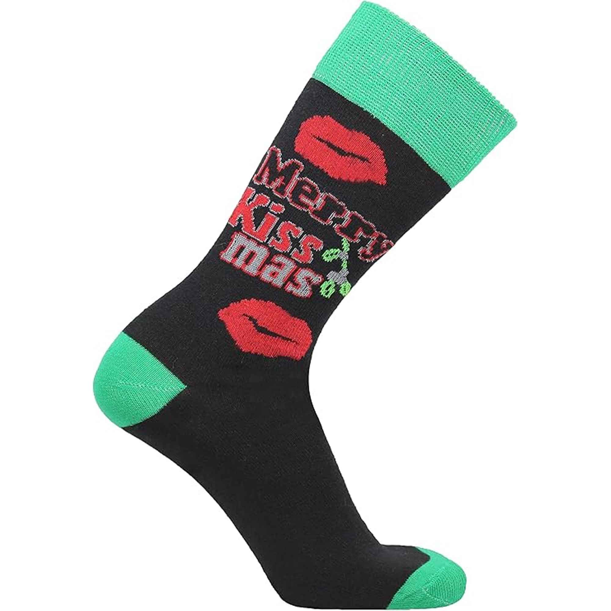 6 Pack Men's Christmas Socks Cotton Rich All Over Holiday Designs Festive