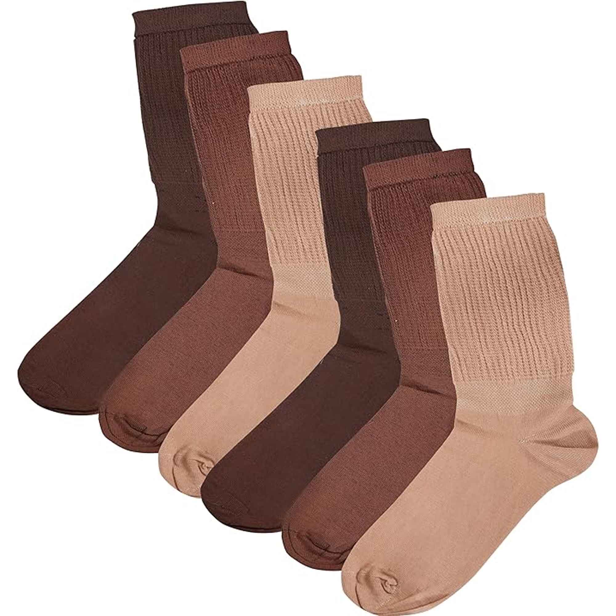 Men's Extra Wide Non-Elastic Diabetic Socks Black UK 6-11 6 Pack Cotton Rich