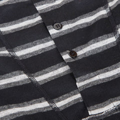 Boxer Shorts 6 Pack Striped Cotton Blend Stretch Men's Underwear Black Grey