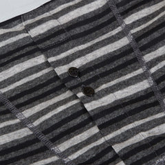 Boxer Shorts 6 Pack Striped Cotton Blend Stretch Men's Underwear Black Grey