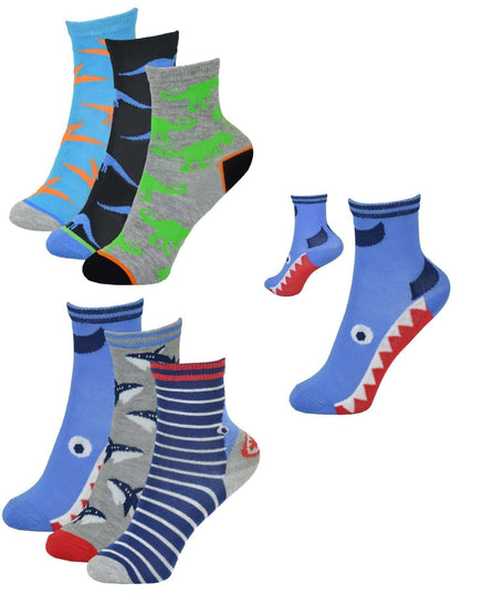 Kids' Bamboo Socks 6 Pairs Breathable Antibacterial Moisture Wicking Cotton Rich