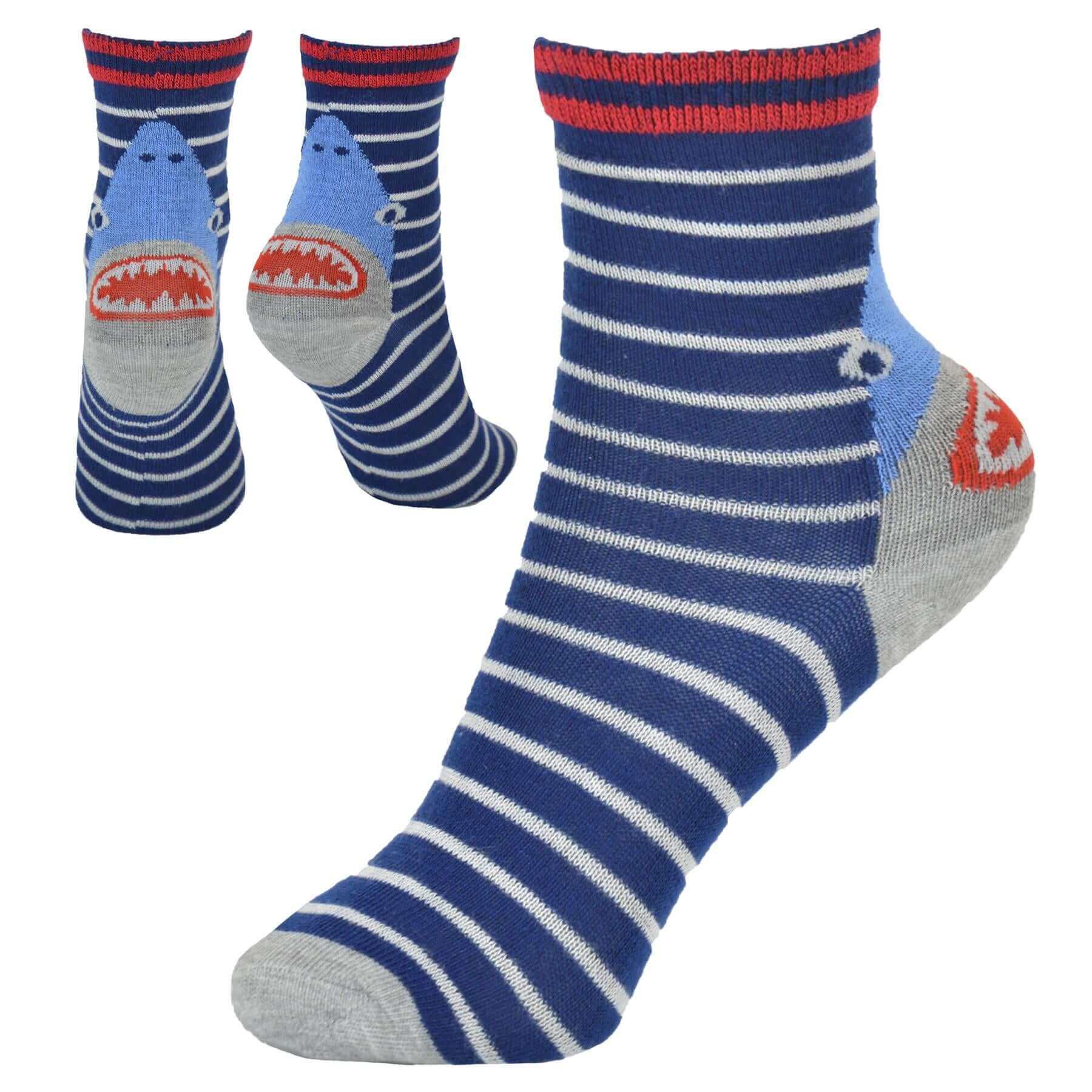 Kids' Bamboo Socks 6 Pairs Breathable Antibacterial Moisture Wicking Cotton Rich