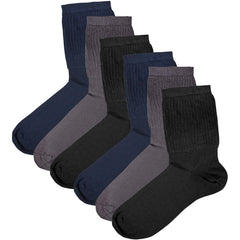 Men's Extra Wide Diabetic Socks Non Elastic Loose Top Moisture-Wicking UK 6-11