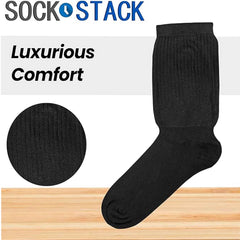 Men's Extra Wide Diabetic Socks Non Elastic Loose Top Moisture-Wicking UK 6-11
