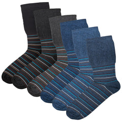 Men's Extra Wide Diabetic Socks Non Elastic Loose Top Moisture-Wicking UK 6-11