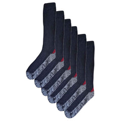 Men's Knee-Length Work Boot Socks 6 Pairs UK 6-11 EUR 39-45