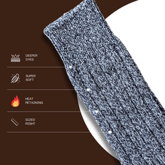 6 Pairs Men's Ultra Chunky Long Wool Thermal Socks UK 6 11 EU 39 45 Assorted