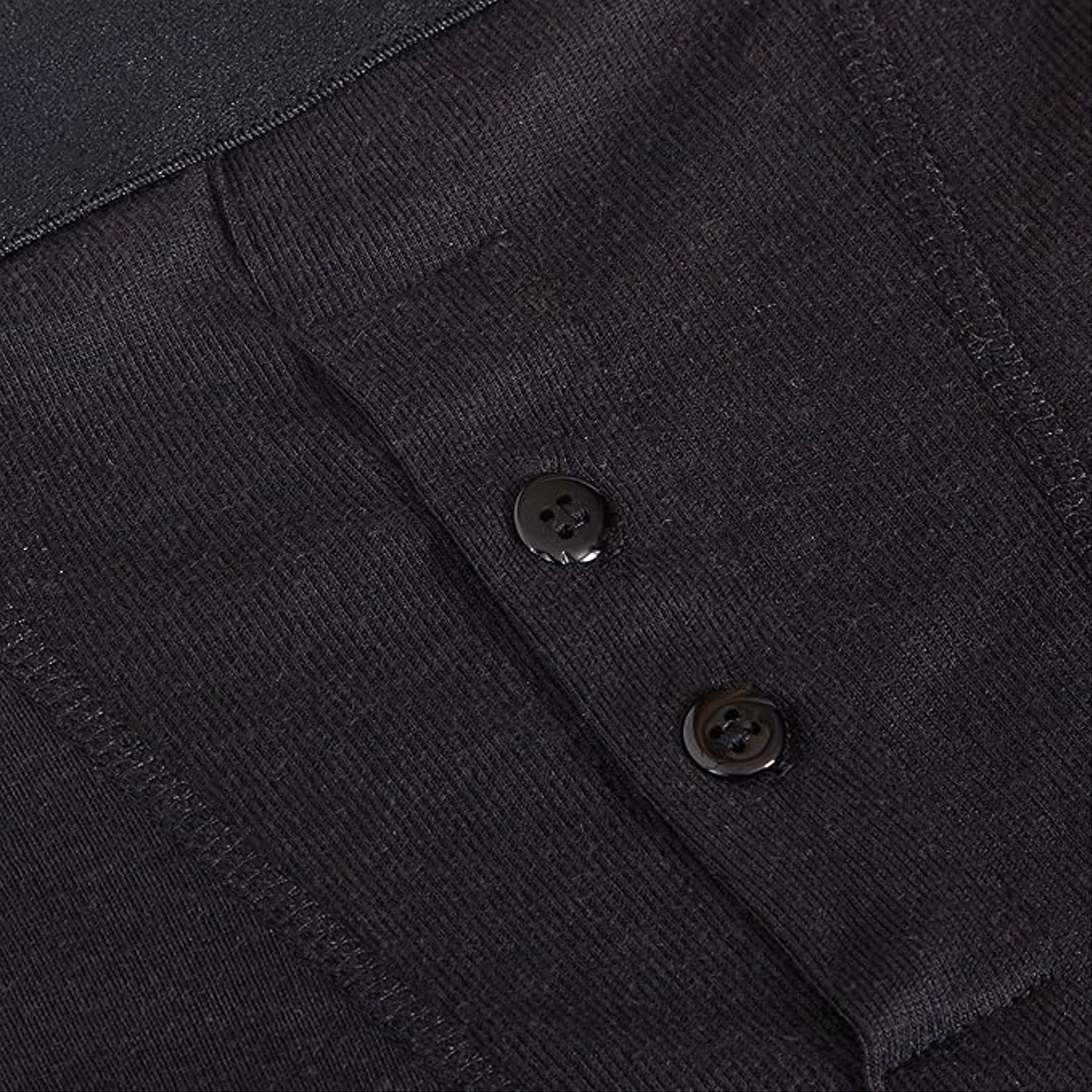 Men's 6 Pair Pack Black Ribbed Boxer Shorts Cotton Stretch Fabric Durable