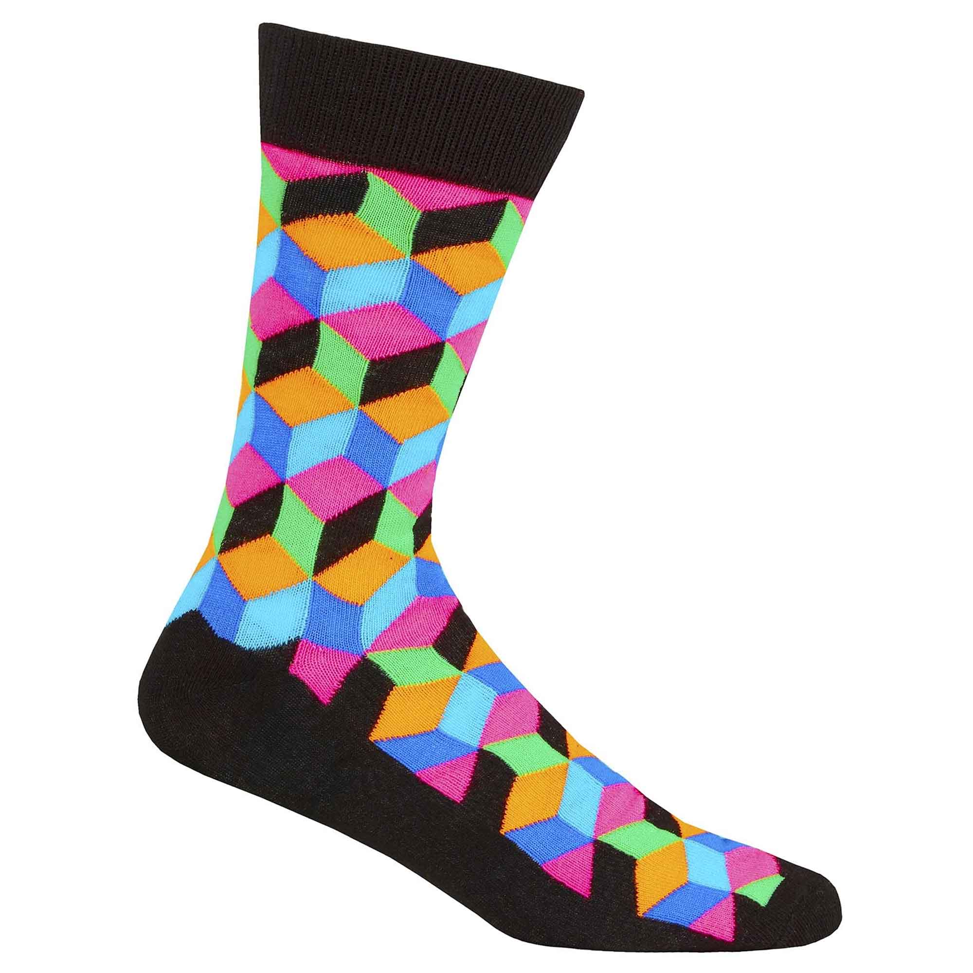 Men's Novelty Cotton Rich Socks 6 Pairs Breathable with Sculpted Heels UK 6-11