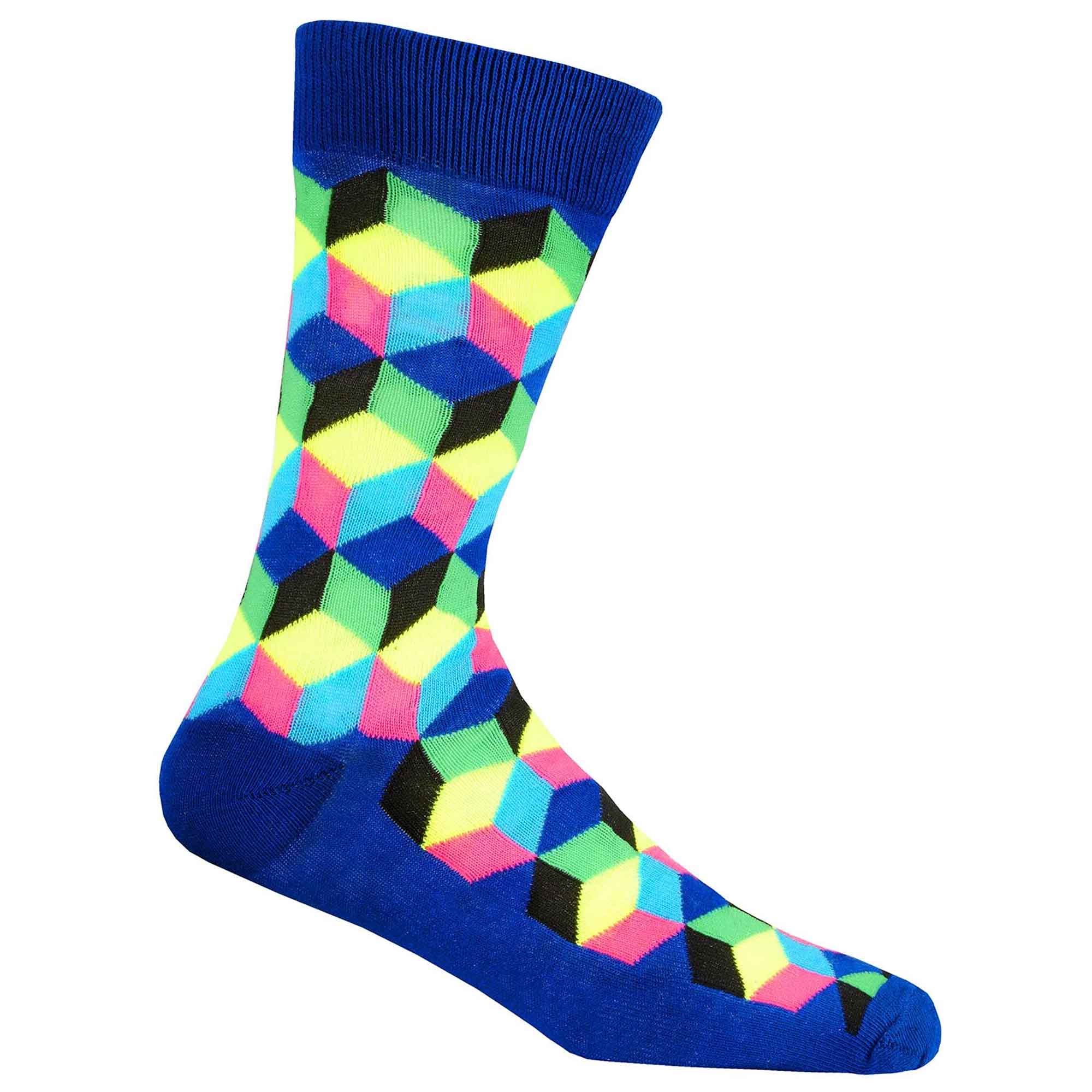 Men's Novelty Cotton Rich Socks 6 Pairs Breathable with Sculpted Heels UK 6-11