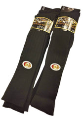 Men's Wool Knee High Hiking Socks Cushioned Arch Support 6 Pairs Black Durable