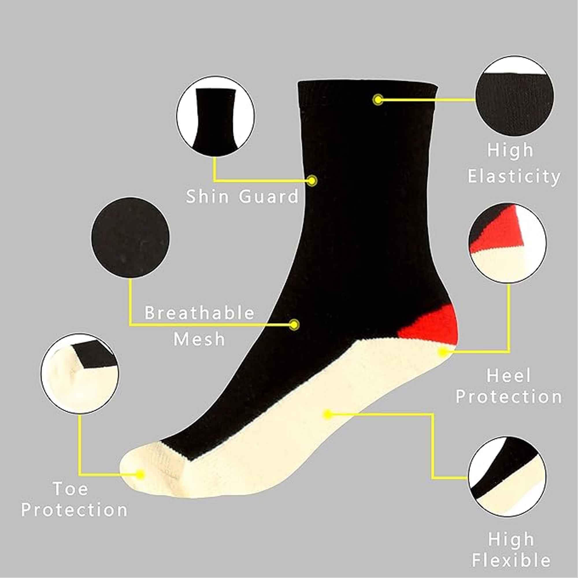 Men's Lambswool Work Boot Socks With Reinforced Heel And Toe Warm Durable