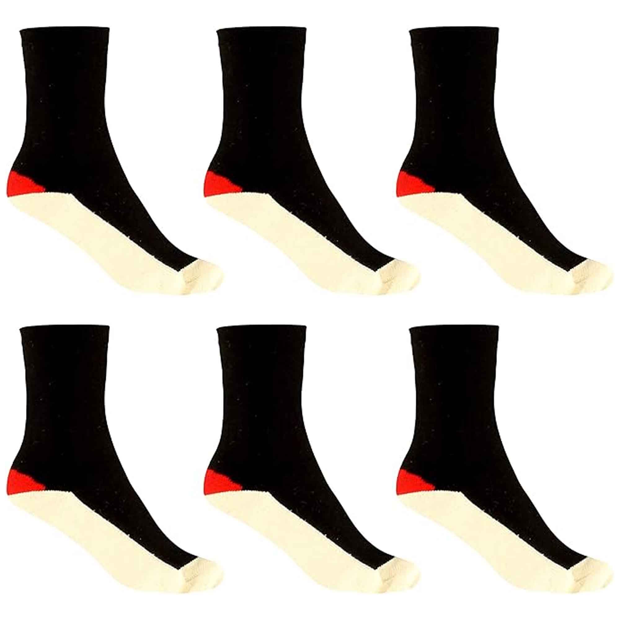 Men's Lambswool Work Boot Socks With Reinforced Heel And Toe Warm Durable