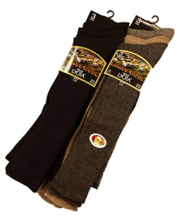 Men's Long Wool Socks Knee High Merino Cushioned Arch Support Reinforced Toe 6
