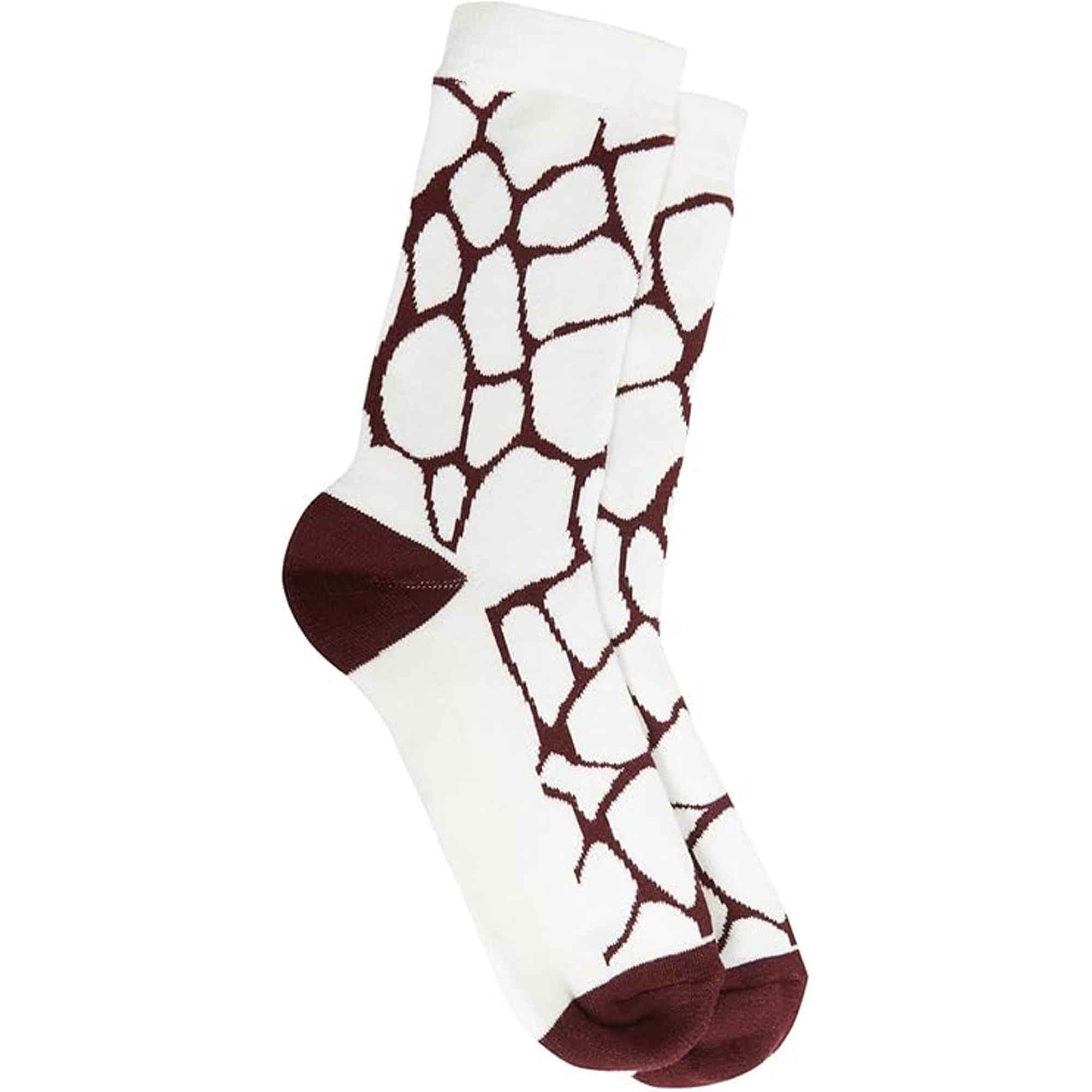 6 Pack Women's Cotton Rich Animal Print Boot Socks With Reinforced Heel UK 4-7
